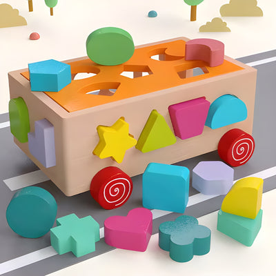 لعبة سيارة مطابقة المكعبات