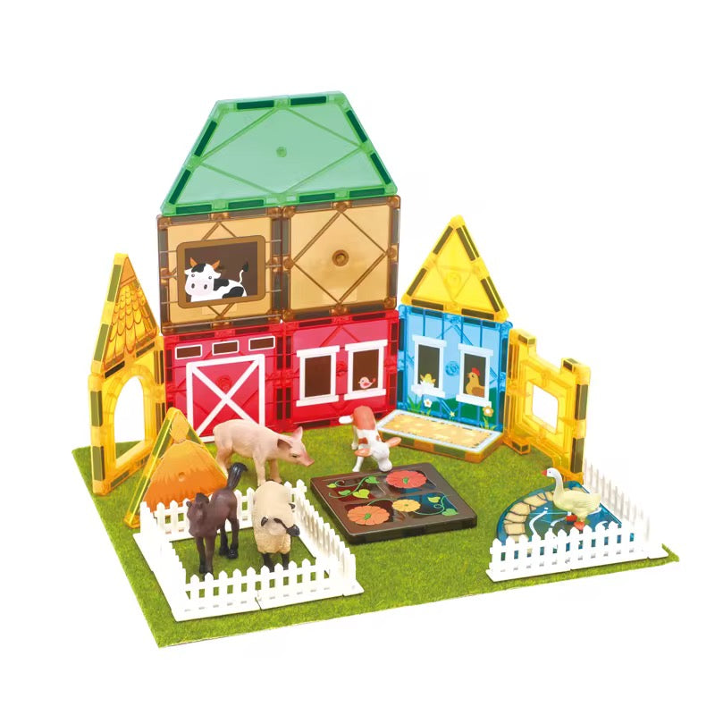 قطع ممغنطة (حيوانات المزرعة) 50 قطعة