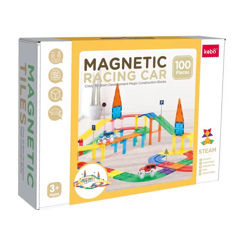 قطع ممغنطة(مسار السيارات) 100 قطعة