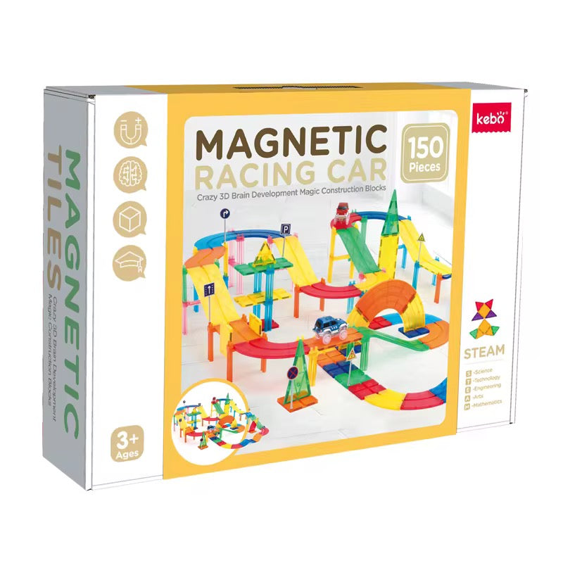 قطع ممغنطة( مسار السيارات) 150 قطعة