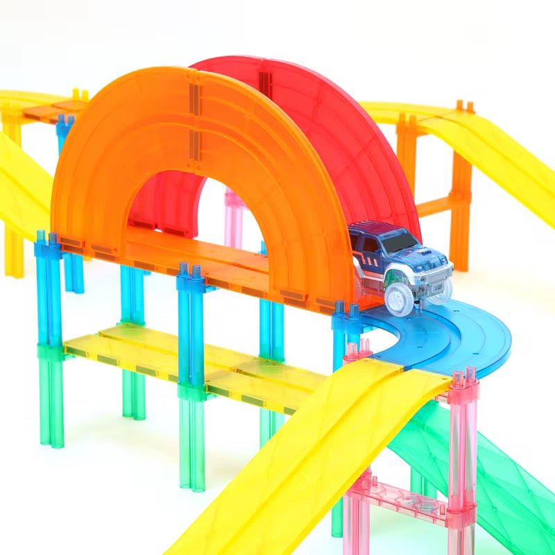 قطع ممغنطة( مسار السيارات) 150 قطعة