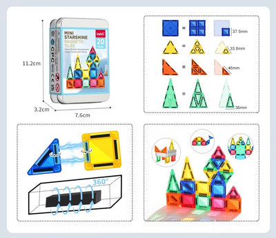 ميني مغناطيس السفر 20 قطعة