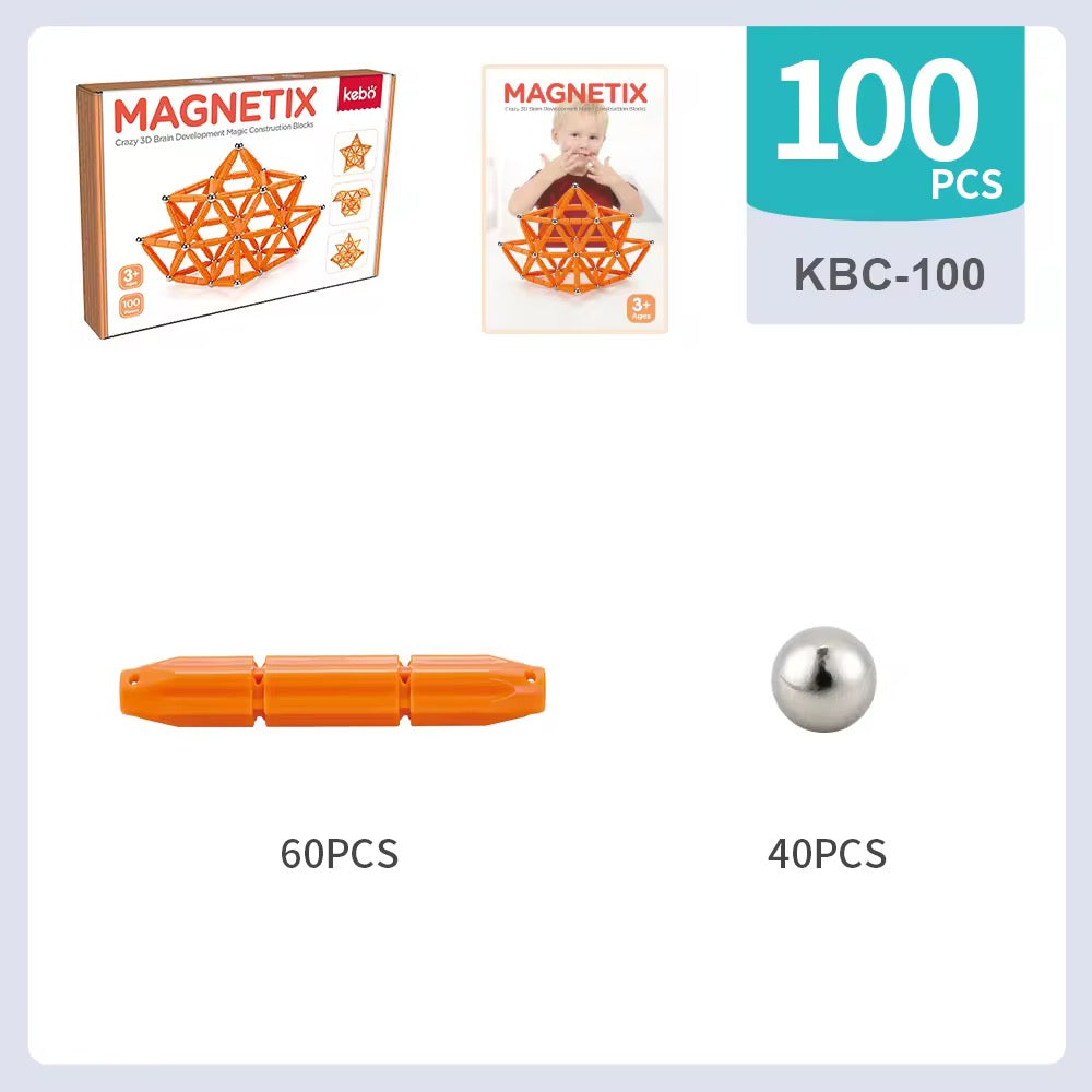 العصا و الكرات الممغنطة 100 قطعة