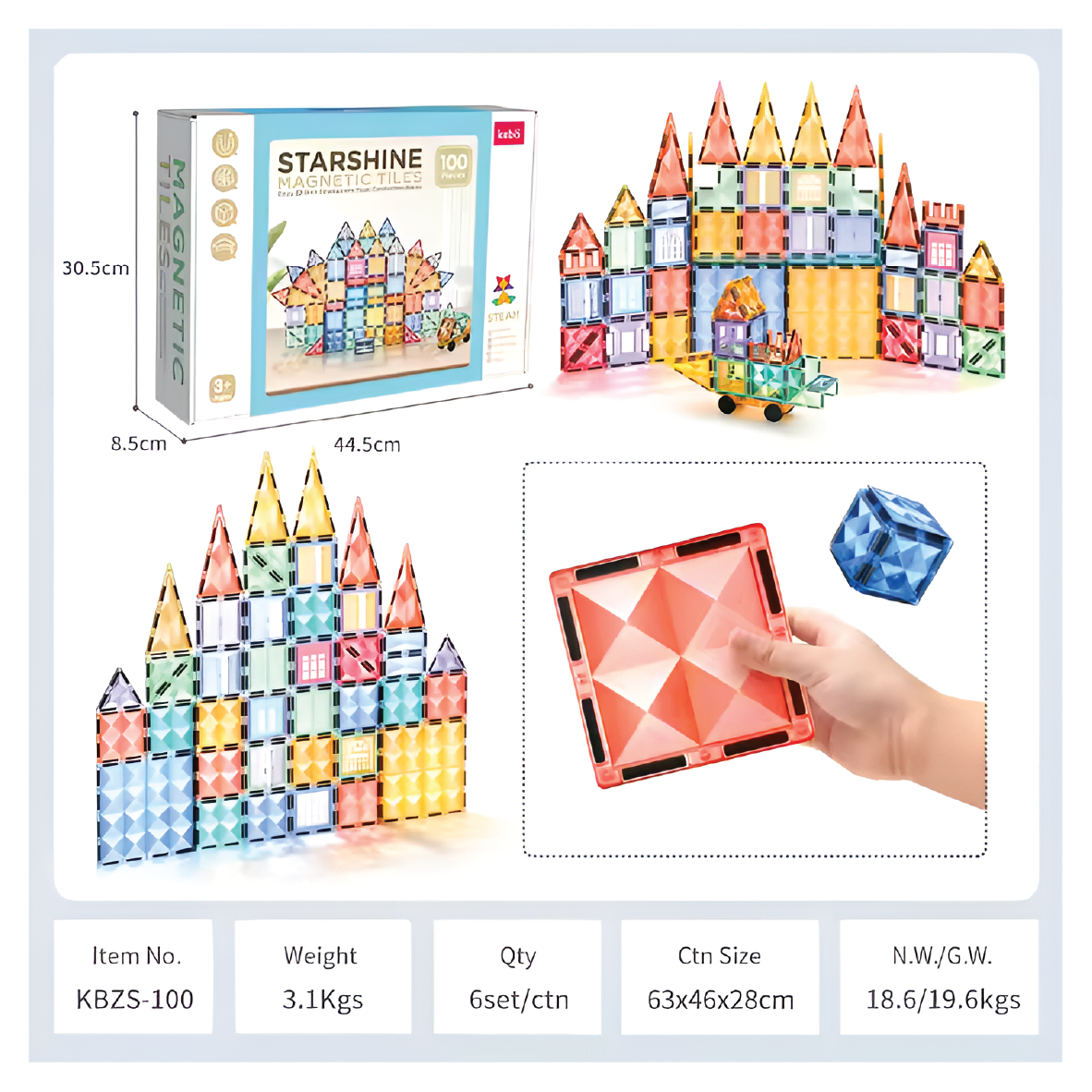 Magnetic puzzle (100 pieces)