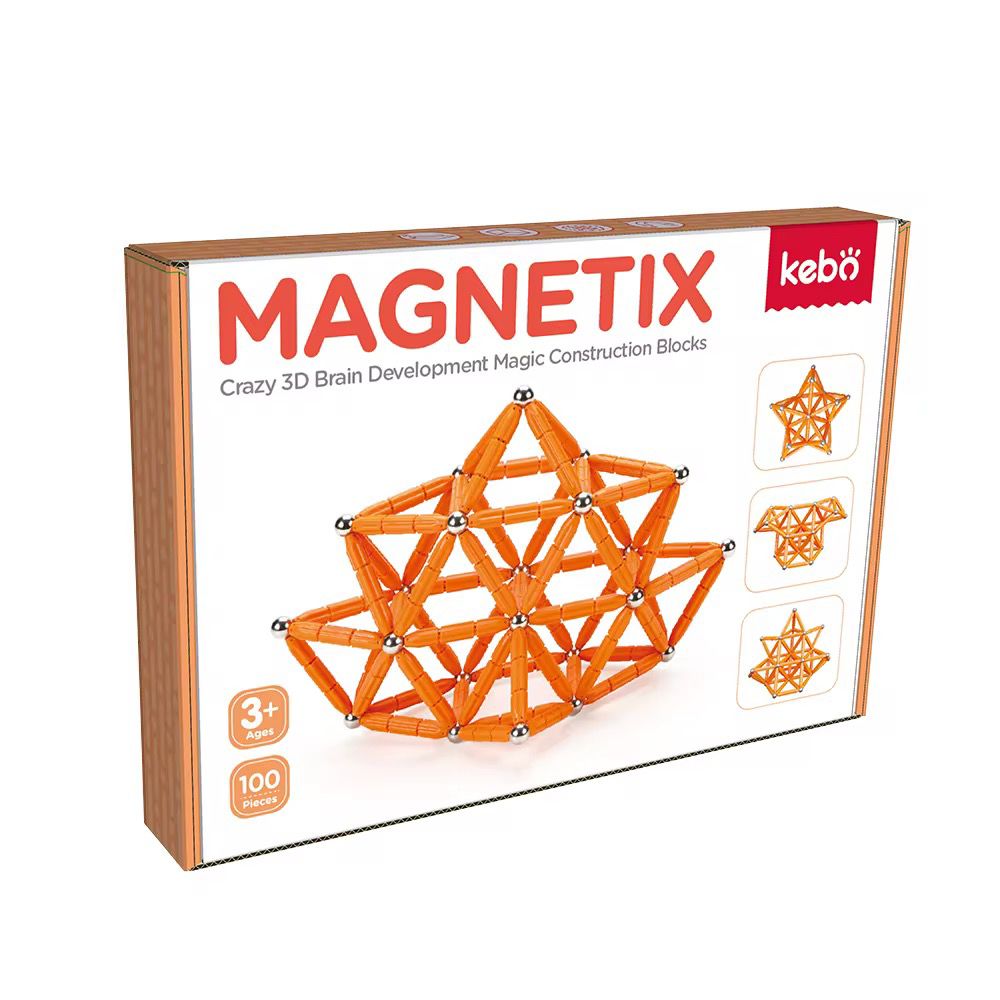 العصا و الكرات الممغنطة 100 قطعة